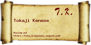 Tokaji Kenese névjegykártya
